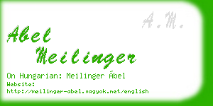 abel meilinger business card